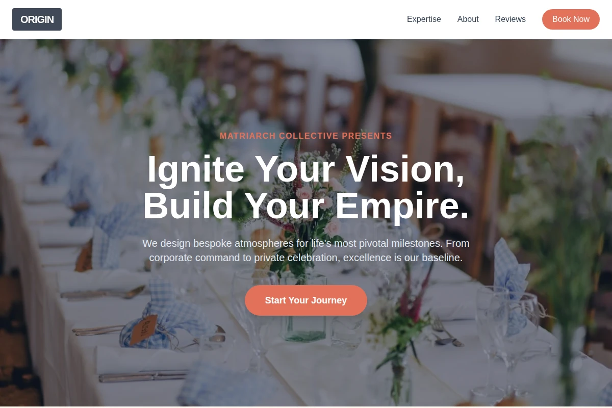 Origin Event Planning